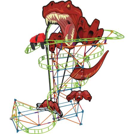 Knex Thrill Rides - T-Rex Fury Roller Coaster - Knected